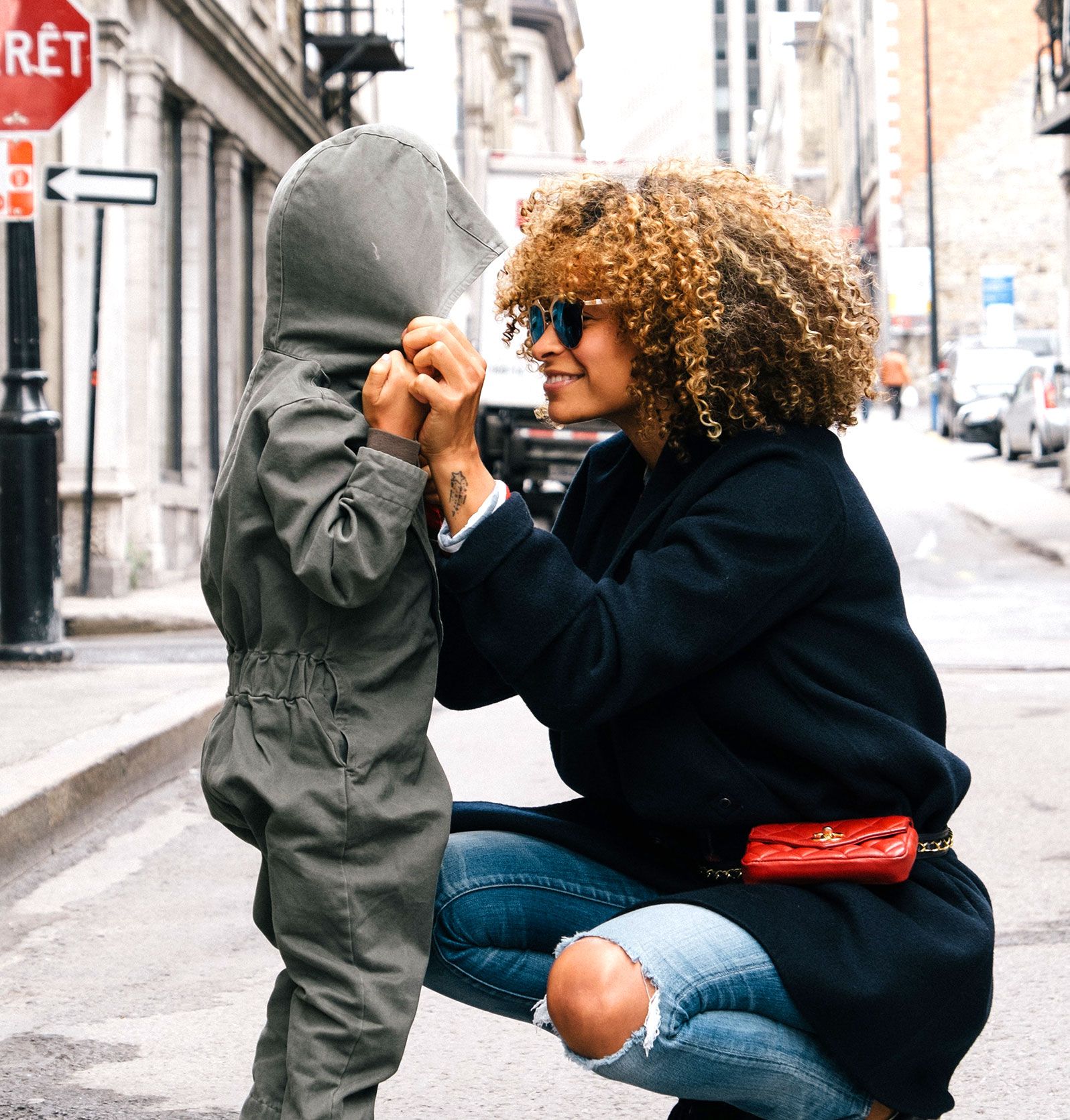 Mother and Child in the Street Mother and Child in the Street